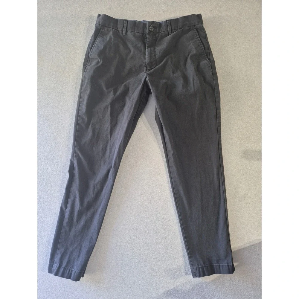 Banana Republic Mason Chino Pants Mens 32x32 Gray Slim Tapered Stretch Cotton